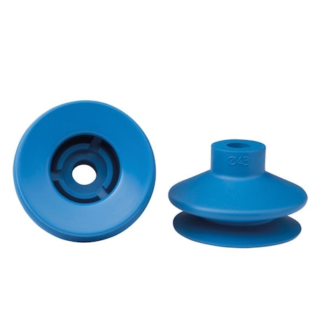 Fipa Bellows vacuum cup diam. 43 mm, Thermalon blue 60 Degrees Shore 23.043.242.19